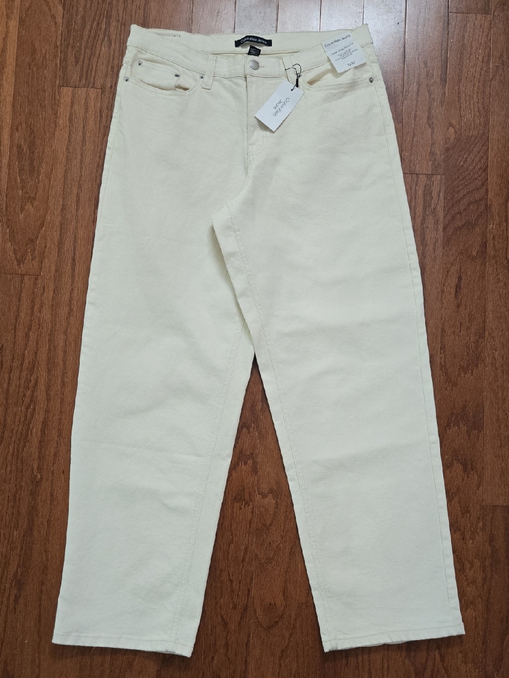 Calvin Klein Jeans Off-White High-Rise 90's Fit Jeans Size 10/30 NWT